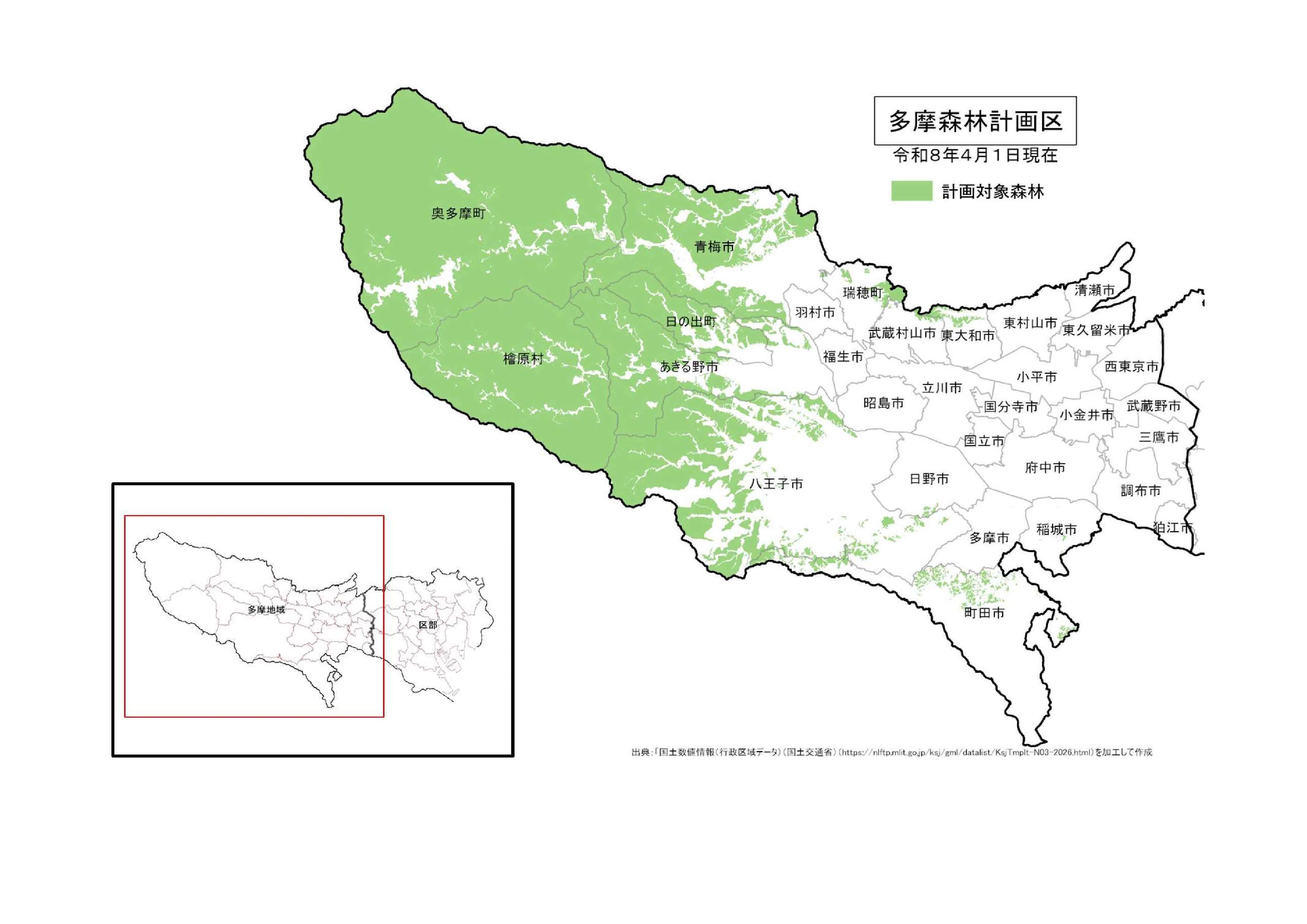 森林位置図